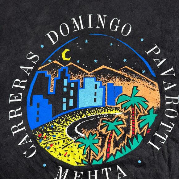 VTG 1994 Encore! The Three Tenors Carreras Domingo Pavarotti Concert T Shirt 90s - Picture 6 of 10